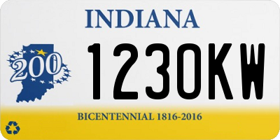 IN license plate 123OKW