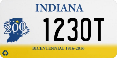 IN license plate 123OT