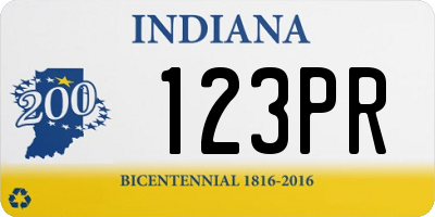 IN license plate 123PR