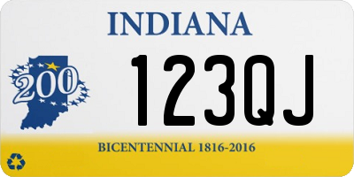 IN license plate 123QJ