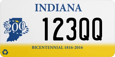 IN license plate 123QQ