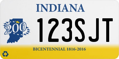 IN license plate 123SJT
