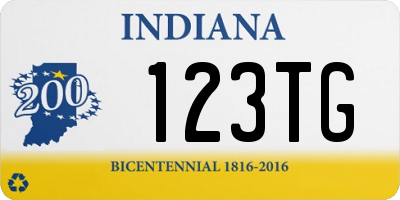 IN license plate 123TG