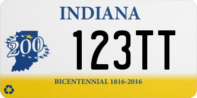 IN license plate 123TT