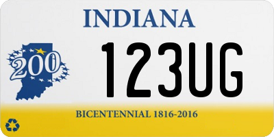 IN license plate 123UG