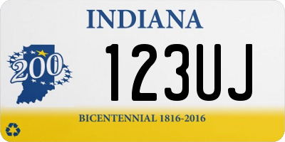 IN license plate 123UJ