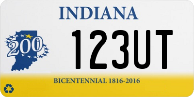 IN license plate 123UT