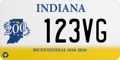 IN license plate 123VG