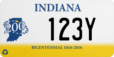 IN license plate 123Y