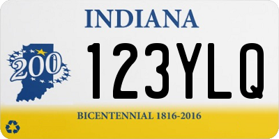 IN license plate 123YLQ