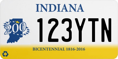 IN license plate 123YTN