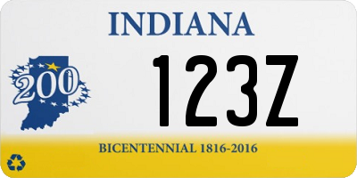 IN license plate 123Z
