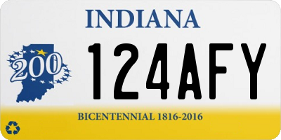 IN license plate 124AFY