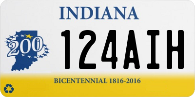 IN license plate 124AIH