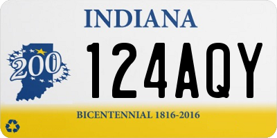 IN license plate 124AQY