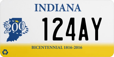 IN license plate 124AY