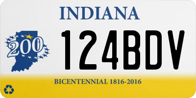 IN license plate 124BDV