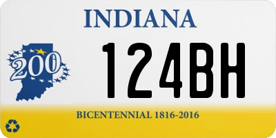 IN license plate 124BH