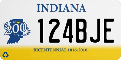 IN license plate 124BJE