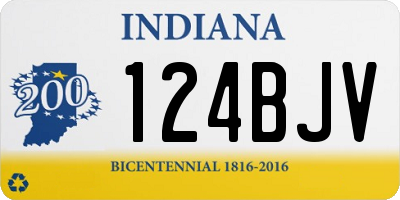 IN license plate 124BJV