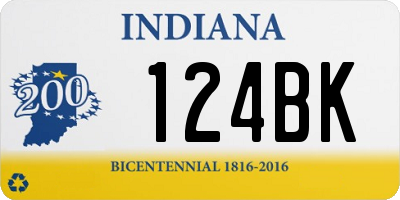 IN license plate 124BK