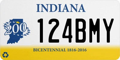 IN license plate 124BMY