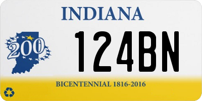 IN license plate 124BN