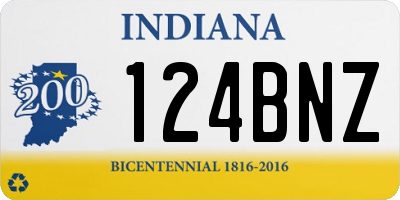 IN license plate 124BNZ