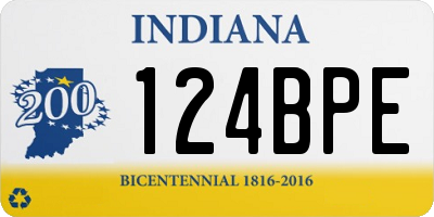 IN license plate 124BPE
