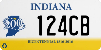 IN license plate 124CB