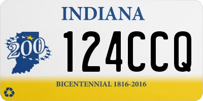 IN license plate 124CCQ