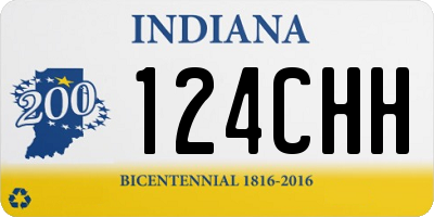 IN license plate 124CHH