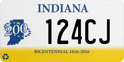 IN license plate 124CJ