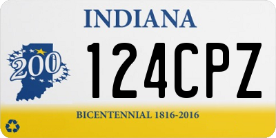 IN license plate 124CPZ