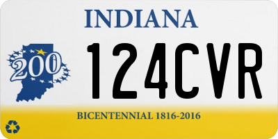 IN license plate 124CVR