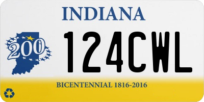 IN license plate 124CWL