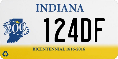 IN license plate 124DF