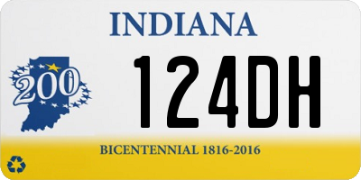 IN license plate 124DH