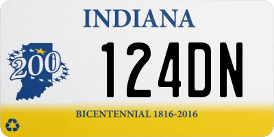 IN license plate 124DN