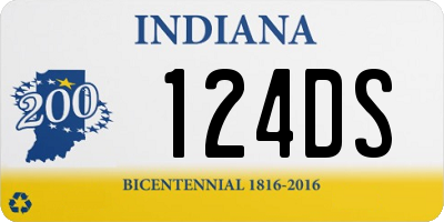 IN license plate 124DS