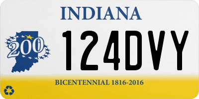 IN license plate 124DVY