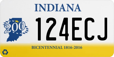 IN license plate 124ECJ