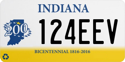 IN license plate 124EEV