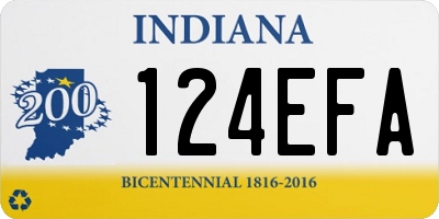 IN license plate 124EFA