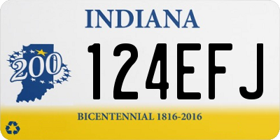 IN license plate 124EFJ