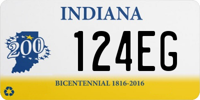 IN license plate 124EG