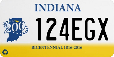 IN license plate 124EGX