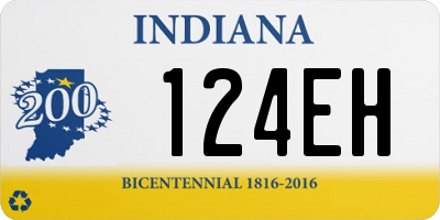 IN license plate 124EH