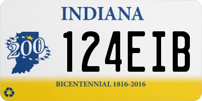 IN license plate 124EIB