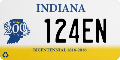 IN license plate 124EN